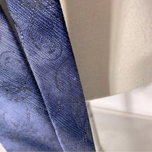Vintage Club International Navy Blue Paisley Tie - Picture 9 of 10